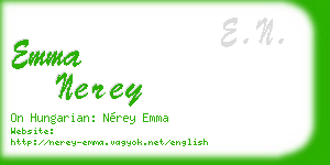 emma nerey business card