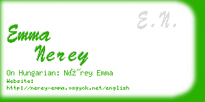 emma nerey business card